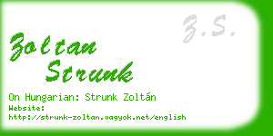zoltan strunk business card